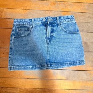 RSQ Light Blue Denim Mini Skirt